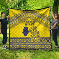 Niue Crab Personalised Quilt Niuean Hiapo Pattern - Polynesian Pride