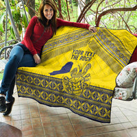 Niue Crab Personalised Quilt Niuean Hiapo Pattern - Polynesian Pride