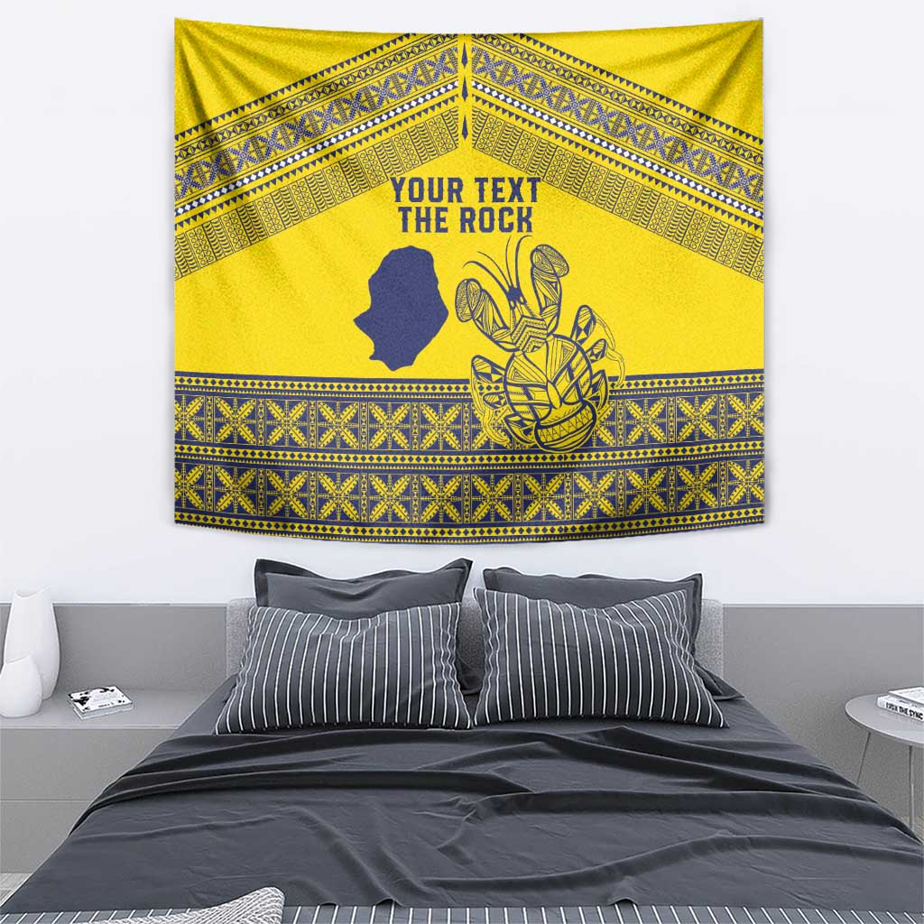 Niue Crab Personalised Tapestry Niuean Hiapo Pattern - Polynesian Pride