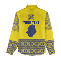 Niue Crab Personalised Women Casual Shirt Niuean Hiapo Pattern - Polynesian Pride