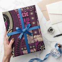 Vintage Samoa Siapo Mamanu Wrapping Paper Pink Samoan Tapa Motif - Polynesian Pride