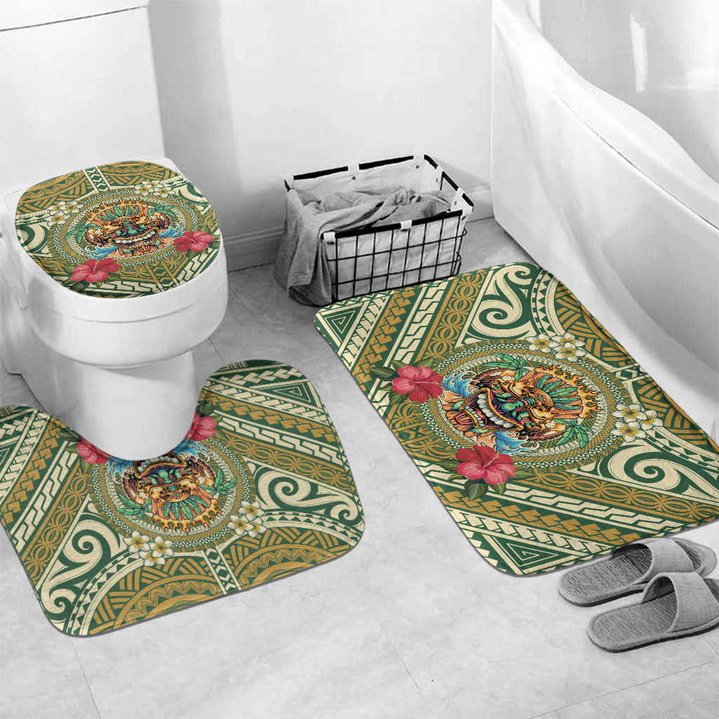 Hawaii Tiki Mask Bathroom Set Mele Kalikimaka i Iulai!