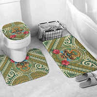 Hawaii Tiki Mask Bathroom Set Mele Kalikimaka i Iulai!
