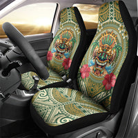 Hawaii Tiki Mask Car Seat Cover Mele Kalikimaka i Iulai! LT9 - Polynesian Pride