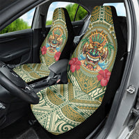 Hawaii Tiki Mask Car Seat Cover Mele Kalikimaka i Iulai! LT9 - Polynesian Pride