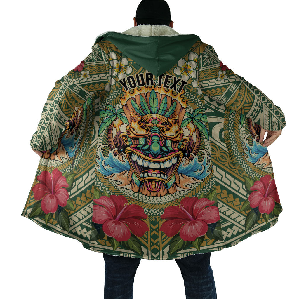 Hawaii Tiki Mask Personalized Cloak Mele Kalikimaka i Iulai!