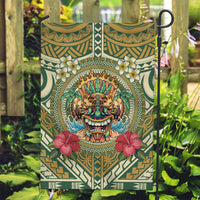 Hawaii Tiki Mask Garden Flag Mele Kalikimaka i Iulai!