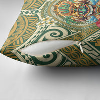 Hawaii Tiki Mask Pillow Cover Mele Kalikimaka i Iulai!