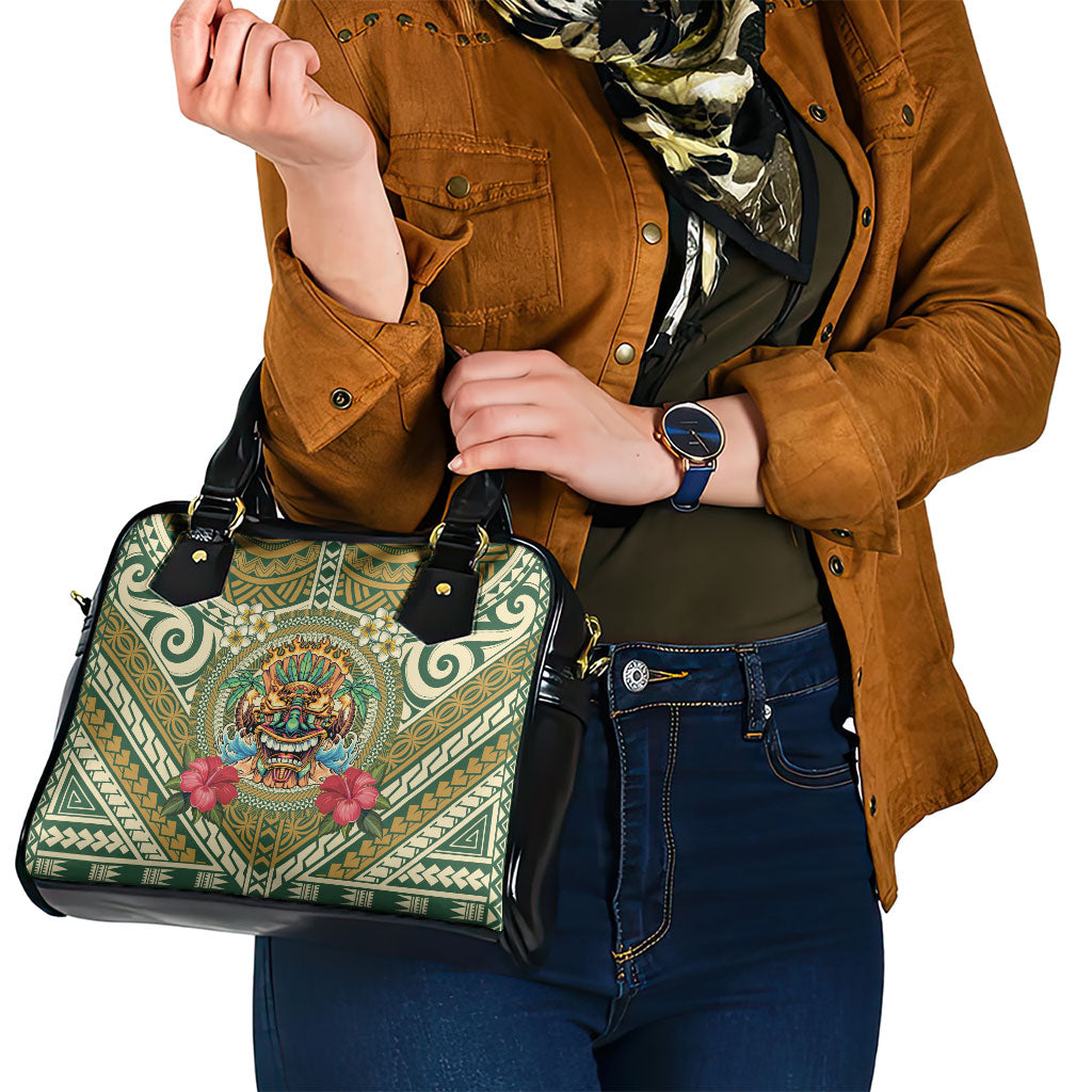 Hawaii Tiki Mask Shoulder Handbag Mele Kalikimaka i Iulai!