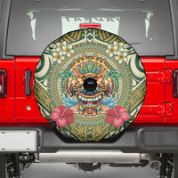 Hawaii Tiki Mask Spare Tire Cover Mele Kalikimaka i Iulai! LT9 - Polynesian Pride