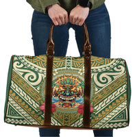 Hawaii Tiki Mask Travel Bag Mele Kalikimaka i Iulai!