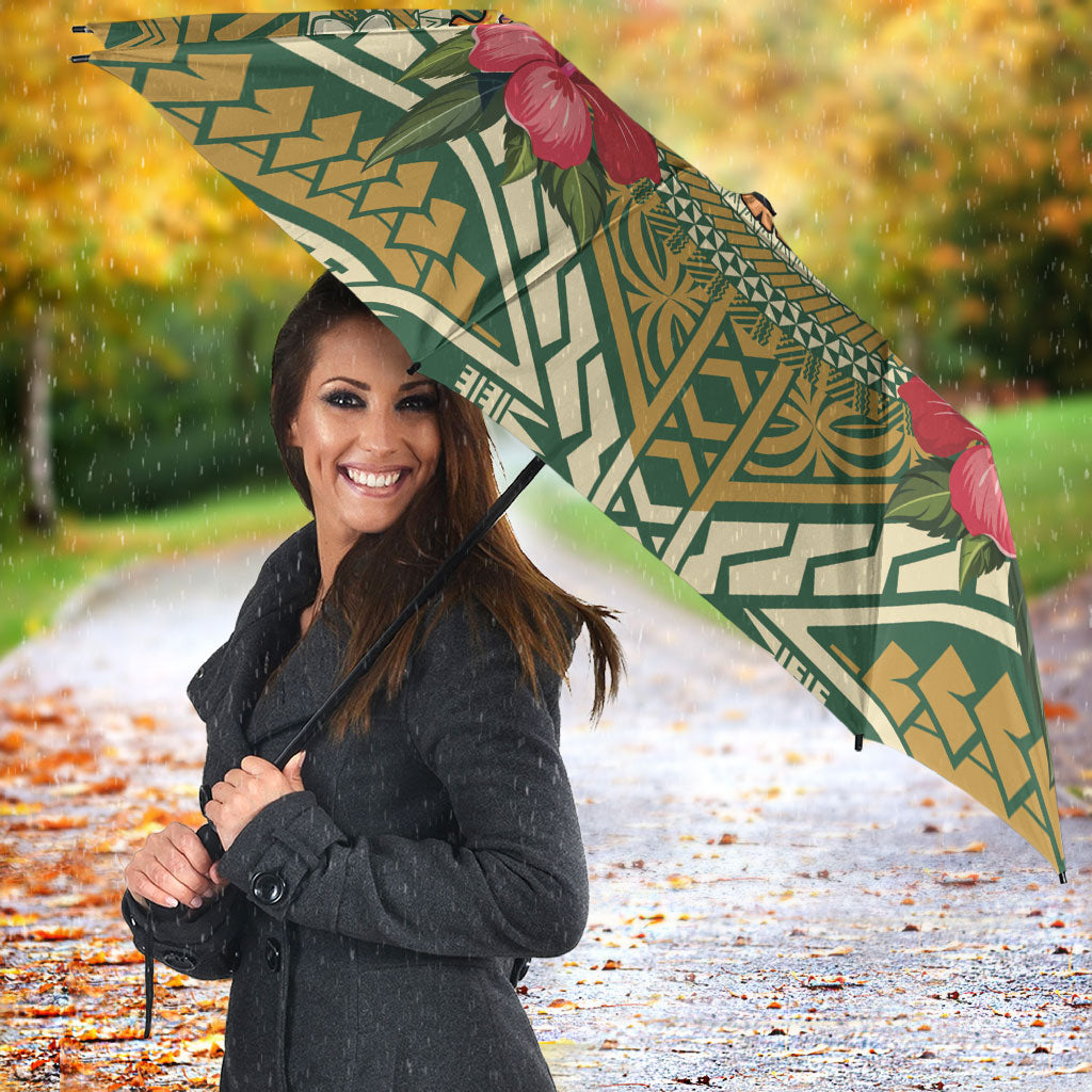 Hawaii Tiki Mask Umbrella Mele Kalikimaka i Iulai!