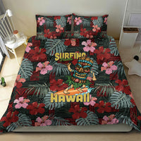 Hawaii Tiki Surfing Bedding Set Mele Kalikimaka i Iulai!