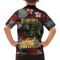 Hawaii Tiki Surfing Family Matching Mermaid Dress and Hawaiian Shirt Mele Kalikimaka i Iulai!