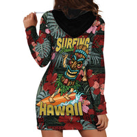 Hawaii Tiki Surfing Hoodie Dress Mele Kalikimaka i Iulai! LT9 - Polynesian Pride