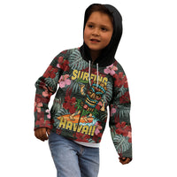 Hawaii Tiki Surfing Kid Hoodie Mele Kalikimaka i Iulai! LT9 - Polynesian Pride