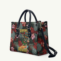 Hawaii Tiki Surfing Leather Bag Mele Kalikimaka i Iulai!