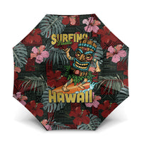 Hawaii Tiki Surfing Umbrella Mele Kalikimaka i Iulai!