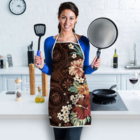 Kanoa Hawai'i Hibiscus Apron Polynesian Tribal Tattoo Pattern Floral Elements