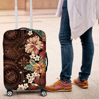 Kanoa Hawai'i Hibiscus Luggage Cover Polynesian Tribal Tattoo Pattern Floral Elements