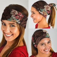 Kanoa Hawai'i Hibiscus Neck Gaiter Polynesian Tribal Tattoo Pattern Floral Elements