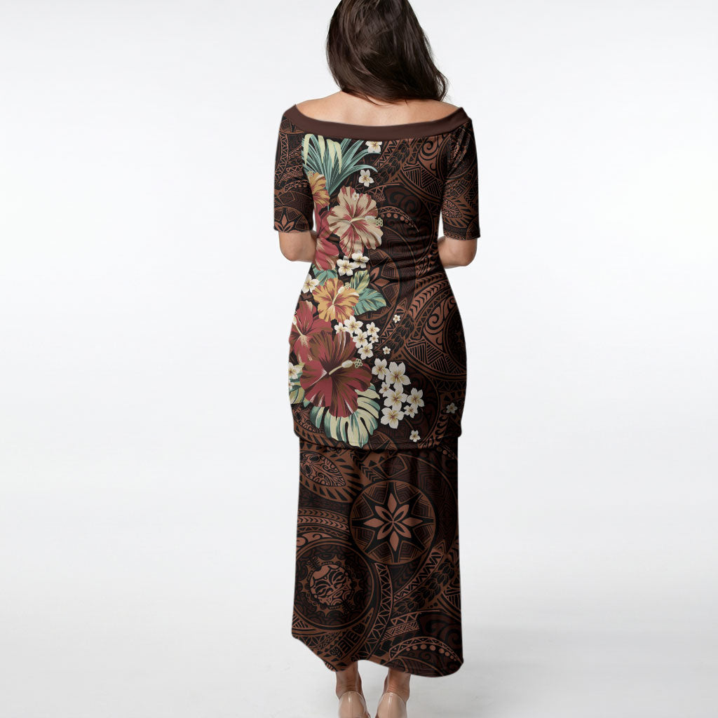 Kanoa Hawai'i Hibiscus Puletasi Polynesian Tribal Tattoo Pattern Floral Elements LT9 - Polynesian Pride