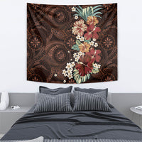 Kanoa Hawai'i Hibiscus Tapestry Polynesian Tribal Tattoo Pattern Floral Elements