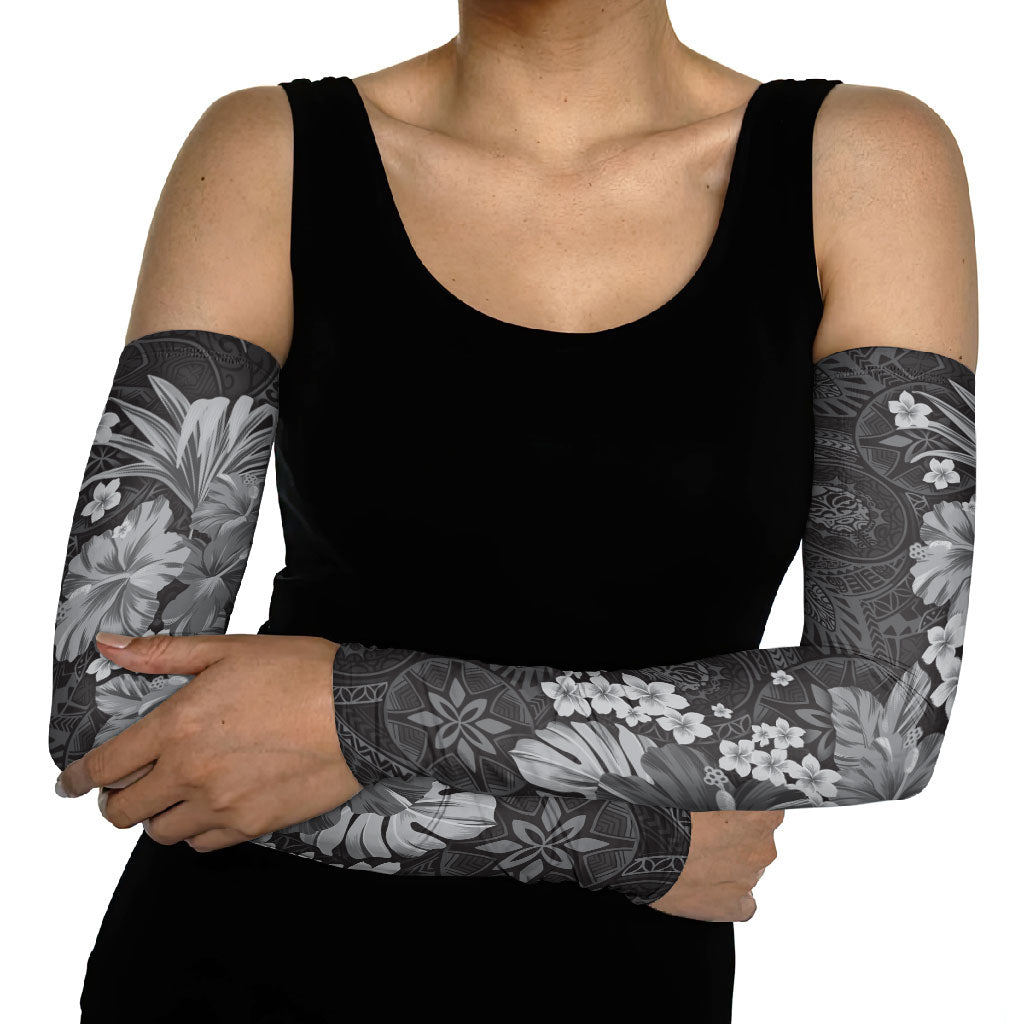 Pauli Hawai'i Hibiscus Arm Sleeves Polynesian Tribal Tattoo Pattern Floral Elements