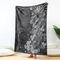 Pauli Hawai'i Hibiscus Blanket Polynesian Tribal Tattoo Pattern Floral Elements
