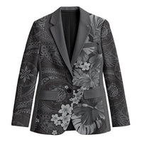 Pauli Hawai'i Hibiscus Blazer Polynesian Tribal Tattoo Pattern Floral Elements