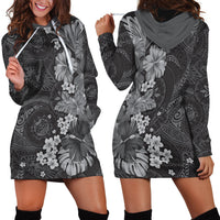 Pauli Hawai'i Hibiscus Hoodie Dress Polynesian Tribal Tattoo Pattern Floral Elements LT9 - Polynesian Pride