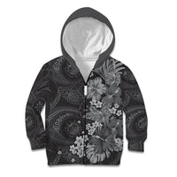 Pauli Hawai'i Hibiscus Kid Hoodie Polynesian Tribal Tattoo Pattern Floral Elements