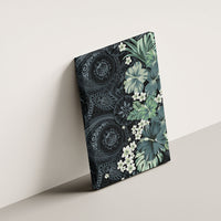 Pauliuli Hawai'i Hibiscus Canvas Wall Art Polynesian Tribal Tattoo Pattern Floral Elements
