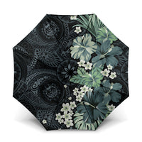 Pauliuli Hawai'i Hibiscus Umbrella Polynesian Tribal Tattoo Pattern Floral Elements