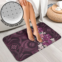 Poni Mama Hawai'i Hibiscus Bathroom Set Polynesian Tribal Tattoo Pattern Floral Elements
