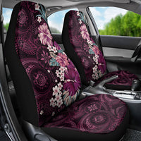 Poni Mama Hawai'i Hibiscus Car Seat Cover Polynesian Tribal Tattoo Pattern Floral Elements