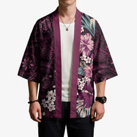 Poni Mama Hawai'i Hibiscus Kimono Polynesian Tribal Tattoo Pattern Floral Elements