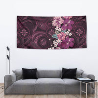 Poni Mama Hawai'i Hibiscus Tapestry Polynesian Tribal Tattoo Pattern Floral Elements
