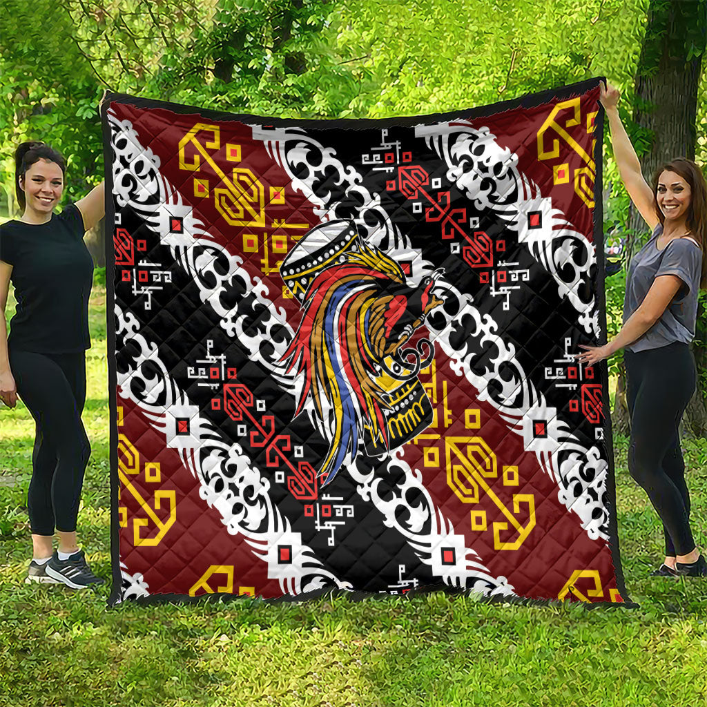 Papua New Guinea Bird Drum Quilt Papuan Batik Motif