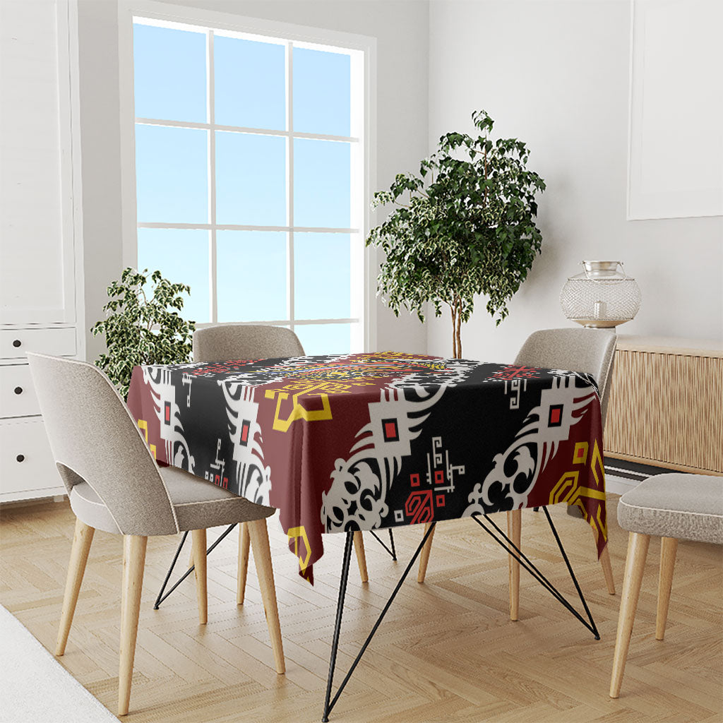 Papua New Guinea Bird Drum Tablecloth Papuan Batik Motif