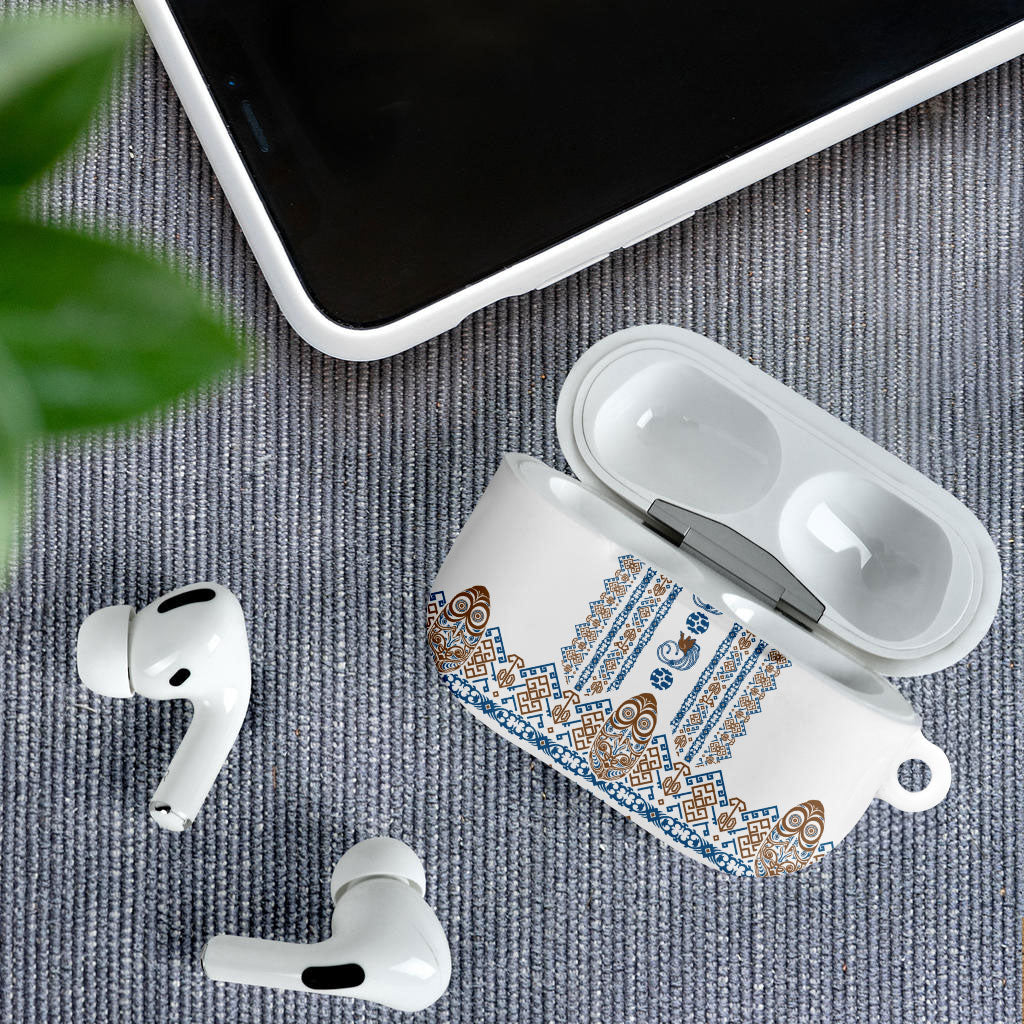 Papua New Guinea Bird Ethnic AirPods Case Papuan Batik Inspired Pattern