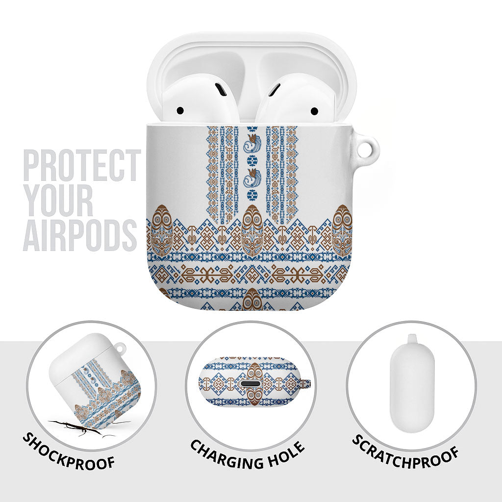 Papua New Guinea Bird Ethnic AirPods Case Papuan Batik Inspired Pattern