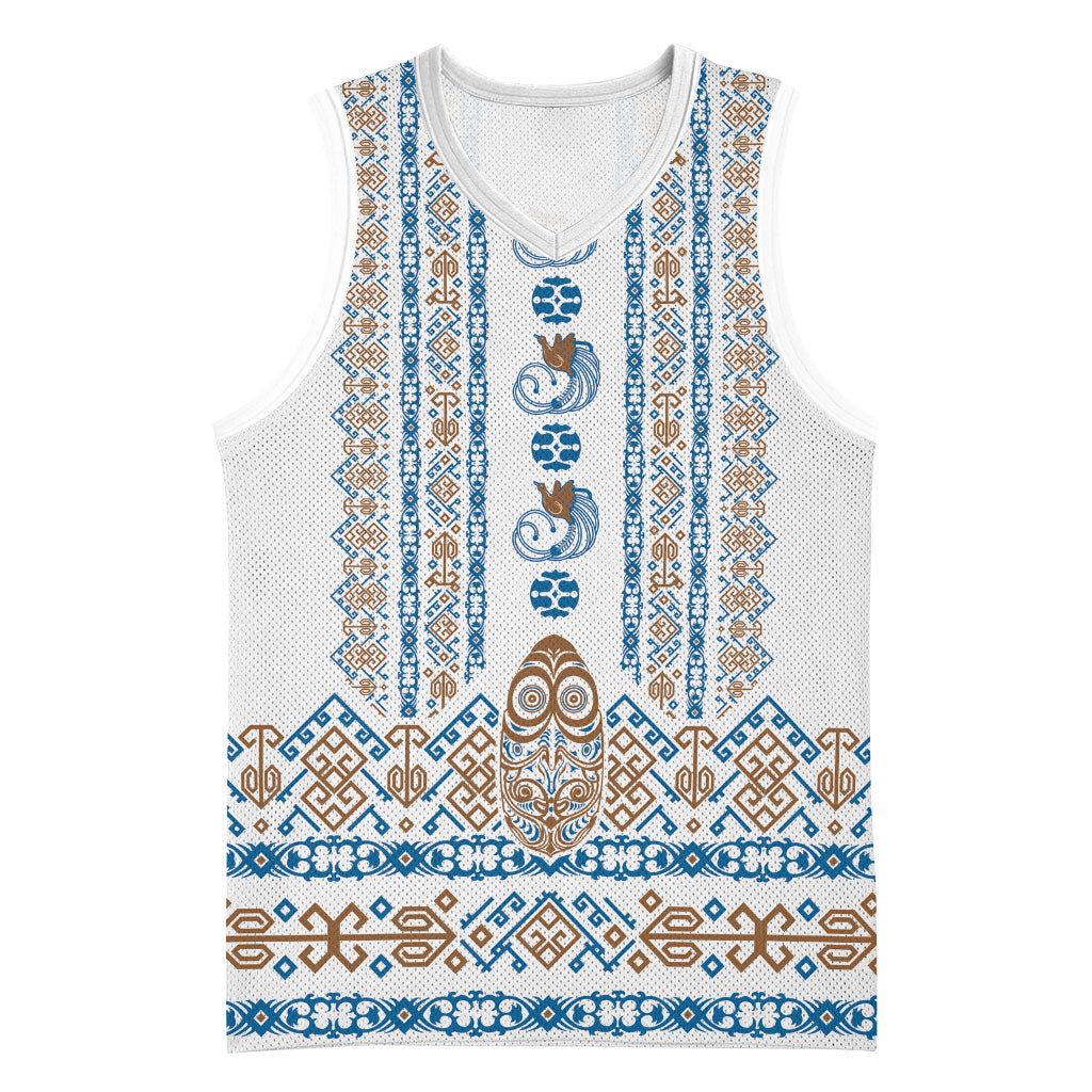 Personalised Papua New Guinea Bird Ethnic Basketball Jersey Papuan Batik Inspired Pattern