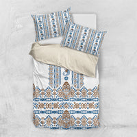 Papua New Guinea Bird Ethnic Bedding Set Papuan Batik Inspired Pattern