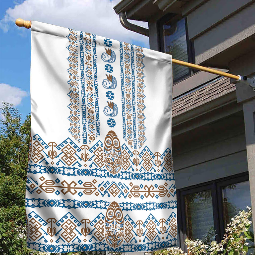 Papua New Guinea Bird Ethnic Garden Flag Papuan Batik Inspired Pattern