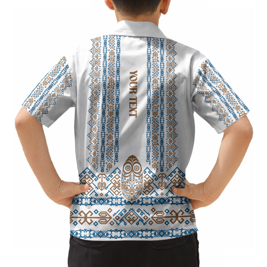 Personalised Papua New Guinea Bird Ethnic Hawaiian Shirt Papuan Batik Inspired Pattern