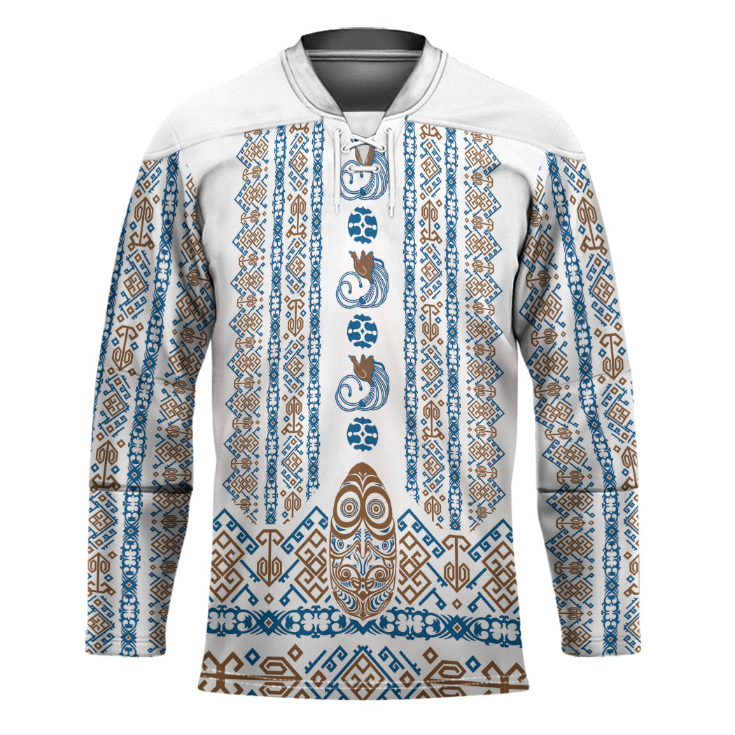 Personalised Papua New Guinea Bird Ethnic Hockey Jersey Papuan Batik Inspired Pattern