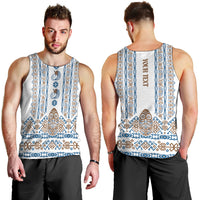 Personalised Papua New Guinea Bird Ethnic Men Tank Top Papuan Batik Inspired Pattern