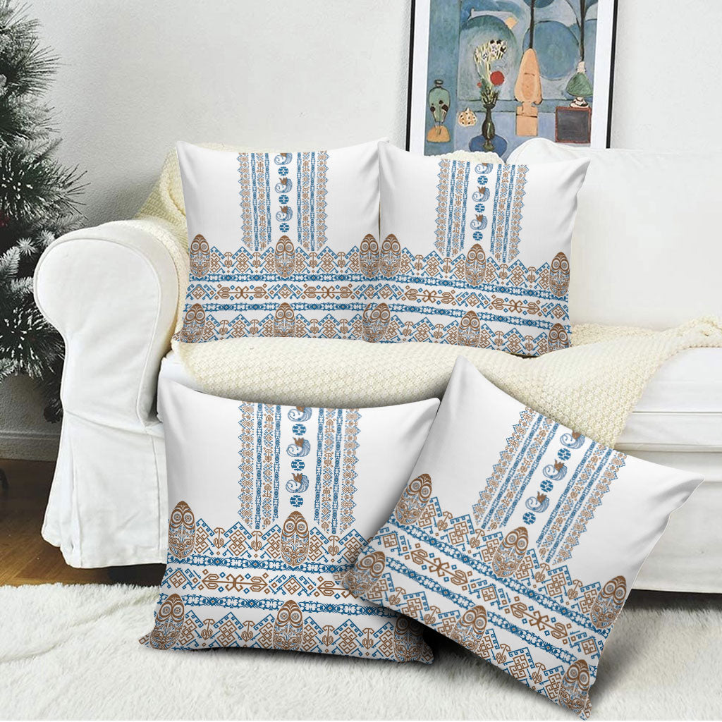 Papua New Guinea Bird Ethnic Pillow Cover Papuan Batik Inspired Pattern