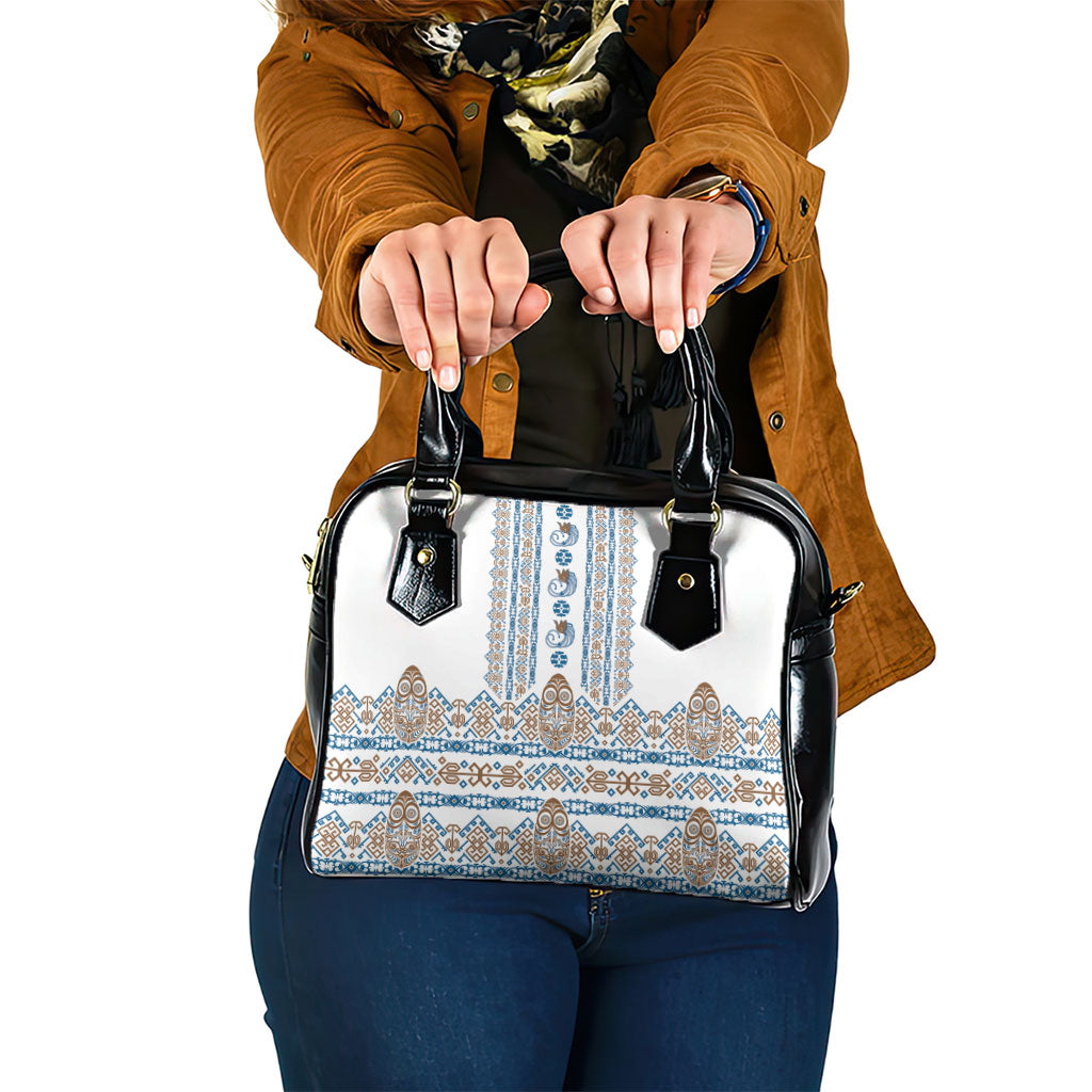 Papua New Guinea Bird Ethnic Shoulder Handbag Papuan Batik Inspired Pattern
